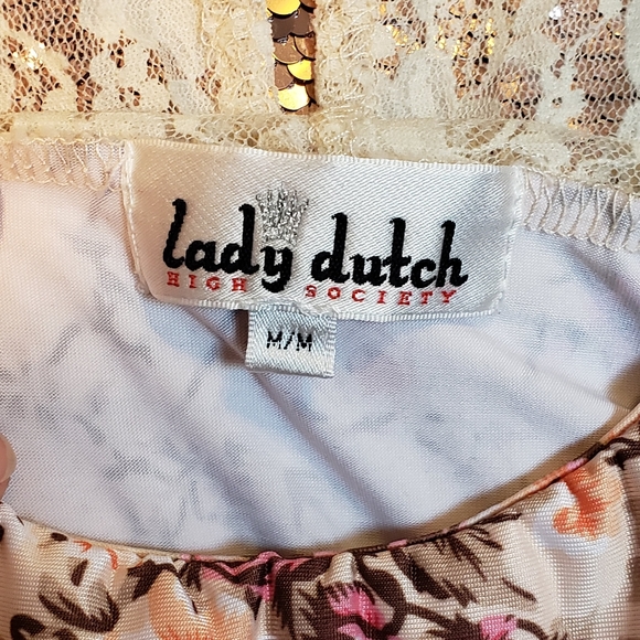 Lady Dutch Floral/Lace Dress - Picture 6 of 7